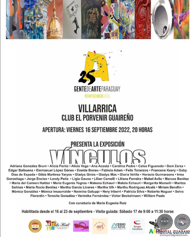 VÍNCULOS - EXPOSICIÓN DEL GRUPO GENTE DE ARTE - VIERNES, 16 DE SEPTIEMBRE DE 2022